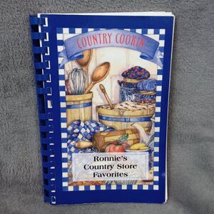 Ronnie's Country Store Cookbook Winston-Salem, NC 2008 Spiral Rare Maya Angelou